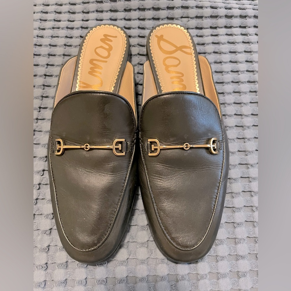 Sam Edelman Linnie mule in black leather. Size 38